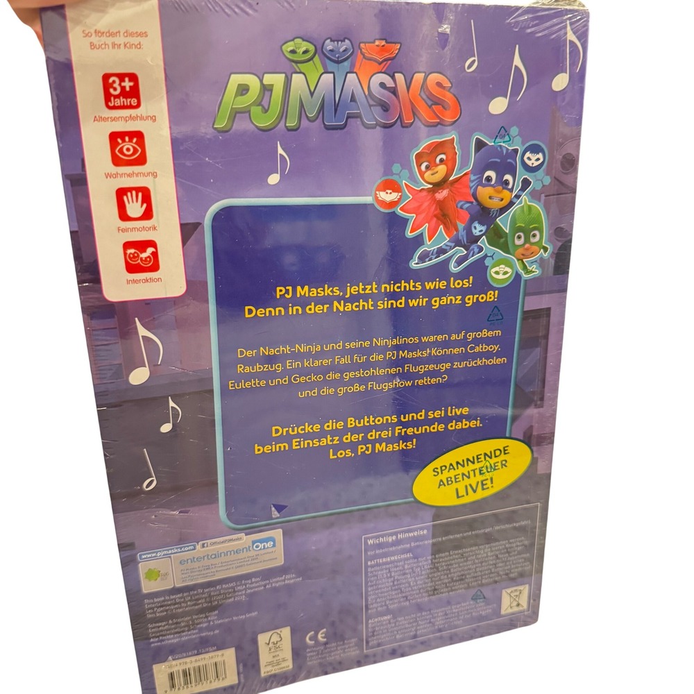PJ Masks Mein Soundbuch Childrens Interactive Book 10 Sounds German New Sealed - Picture 3 of 6
